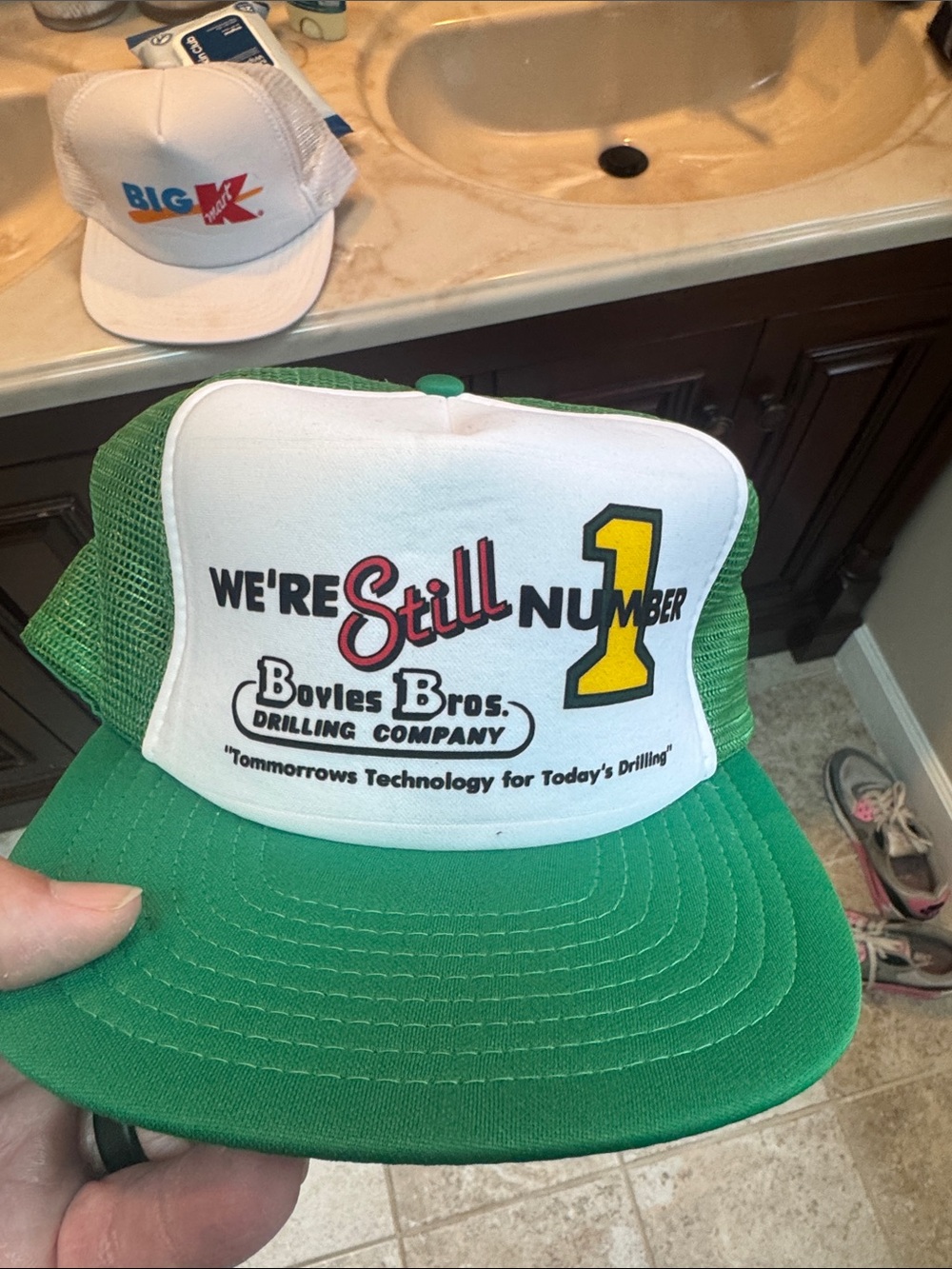Boyles Bros. Green and White Trucker Hat - We're Still Number 1